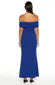 Amabella Crepe Maxi Dress | Cobalt Blue