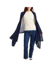 Amicale Cashmere | Women | Wrap | Navy (V1)