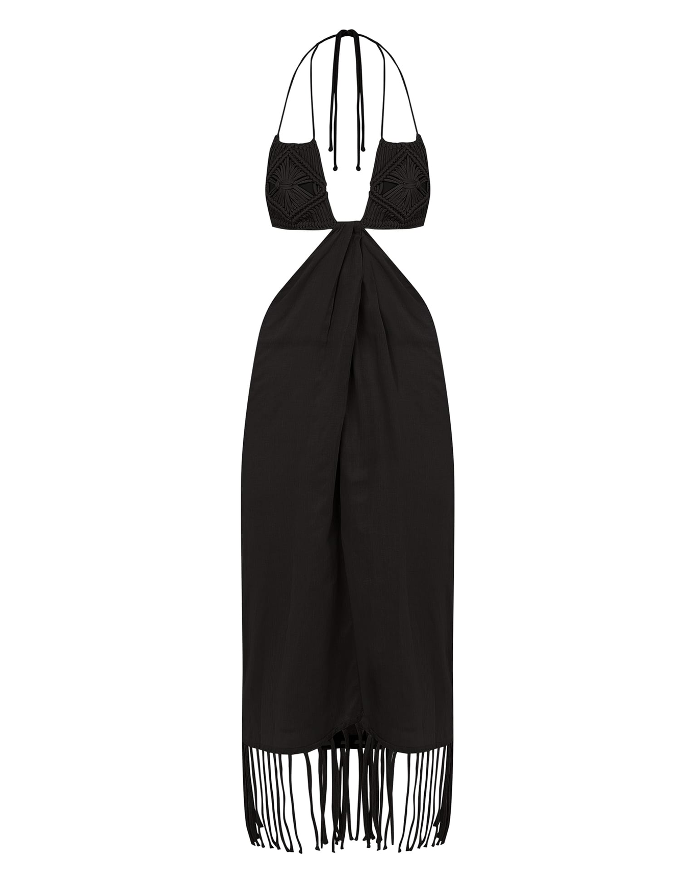 Amra Midi Dress | Black