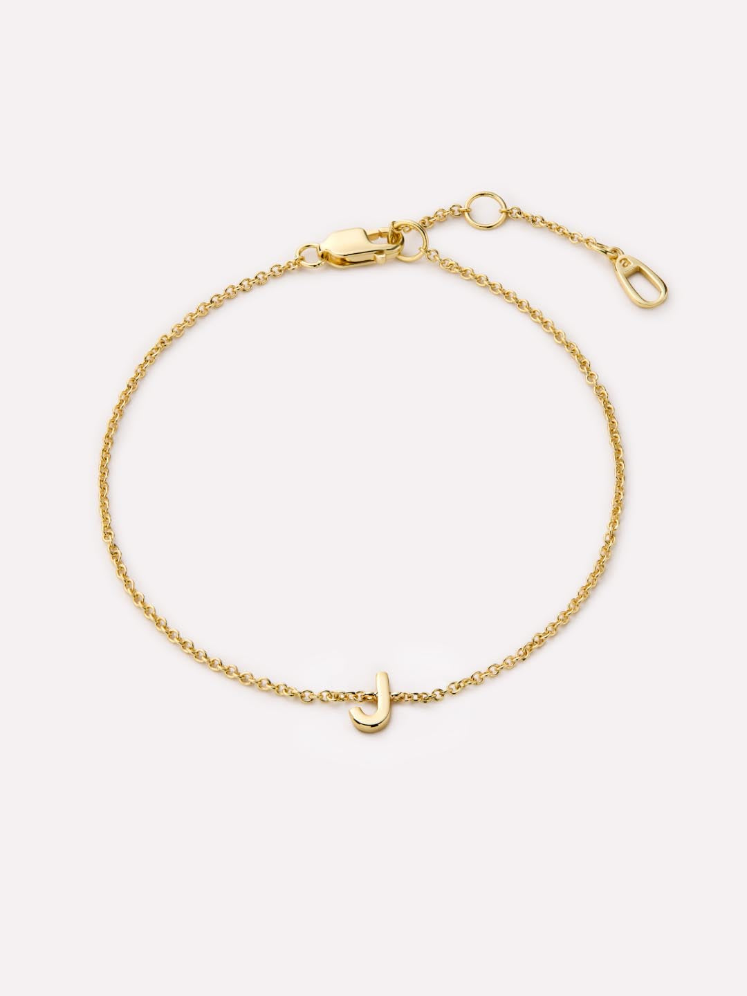 Initial Bracelet - Letter Bracelet | 14K Gold on Sterling Silver