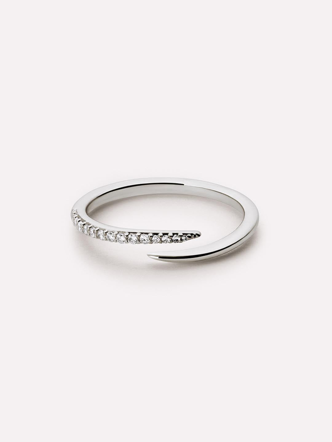 Ana Luisa Jewelry Rings Bypass Rings Bypass Ring Oren Silver Rhodium