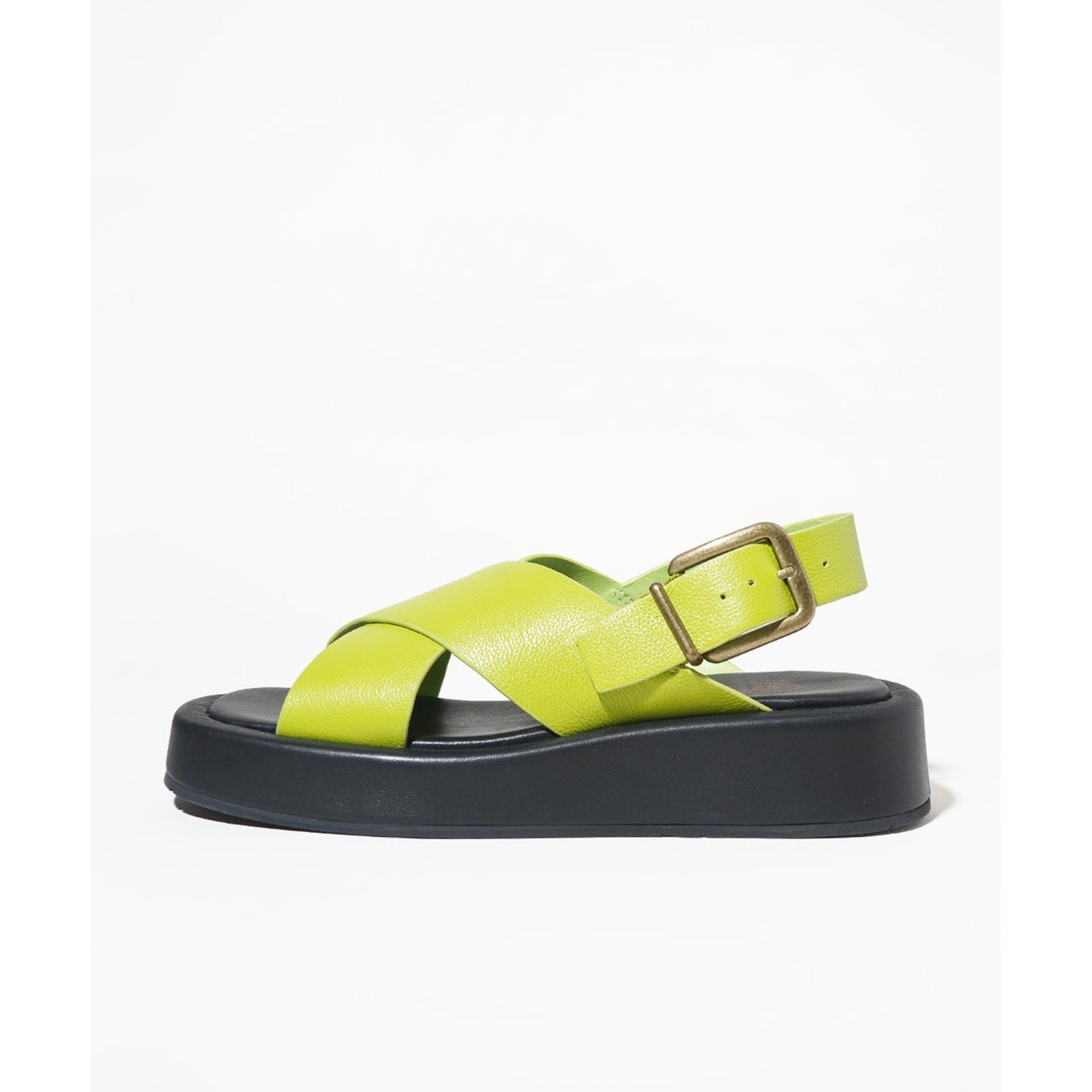 Anto Flatform Slingback Sandal | Pale Lime