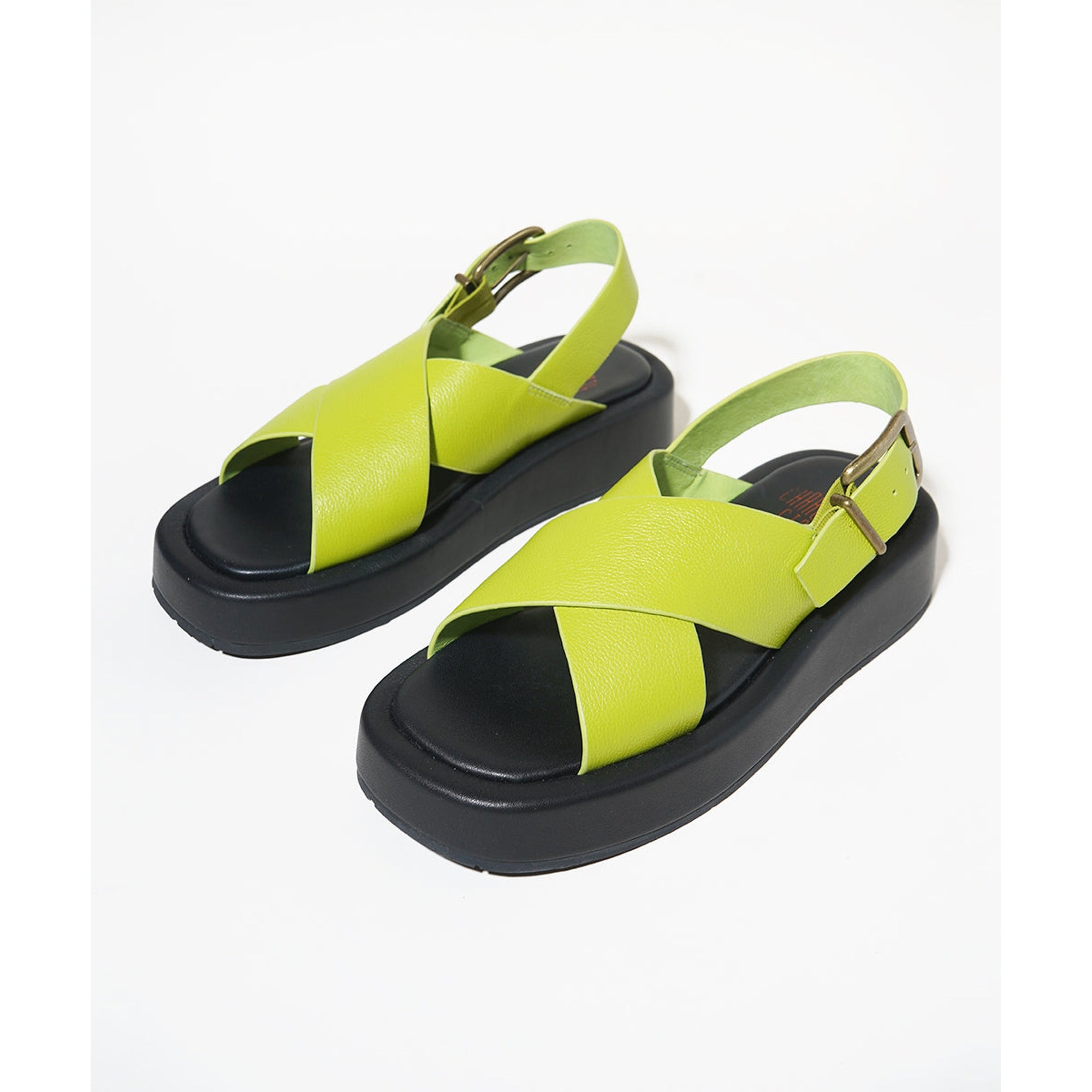 Anto Flatform Slingback Sandal | Pale Lime