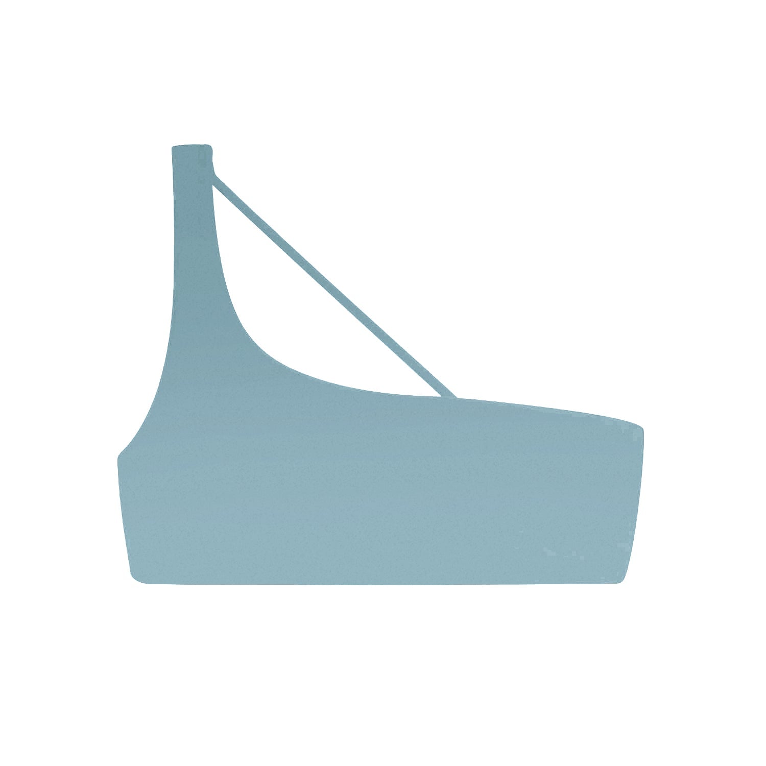 Apex One Shoulder Top | Glacier Sheen
