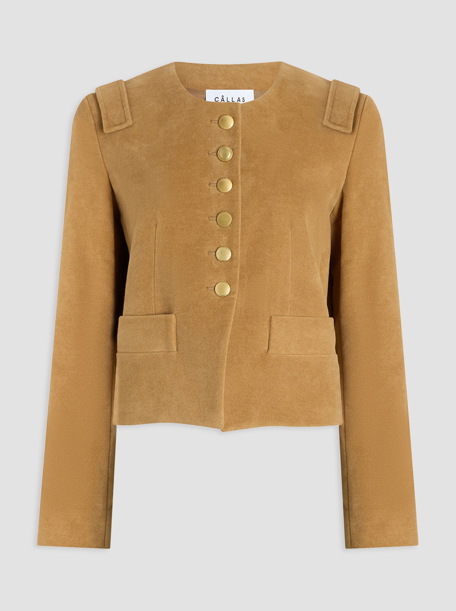 Aubrey Cropped Jacket | Camel