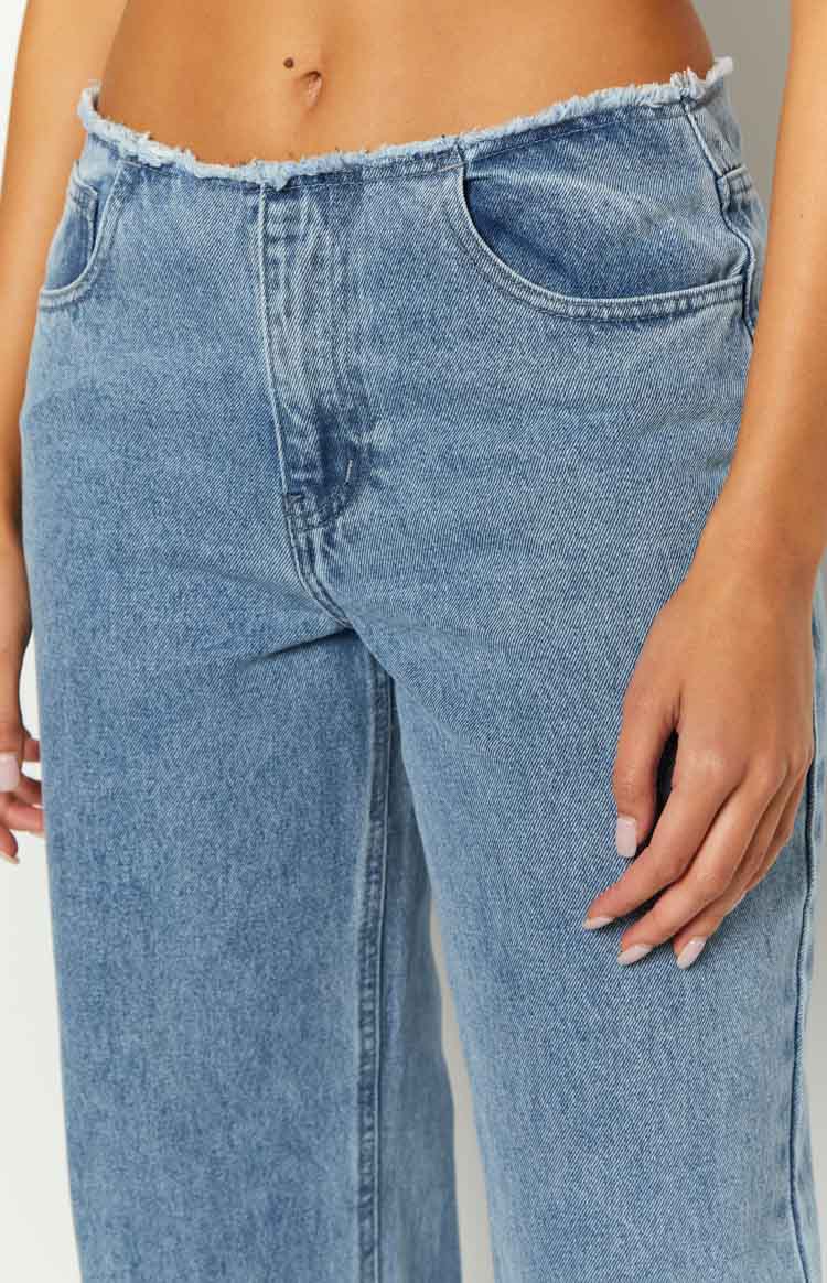 Austin Mid Rise Jeans | Mid Wash Blue Denim