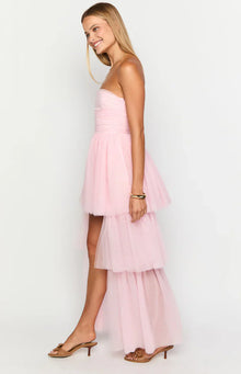 Avery High Low Maxi Dress | Pink
