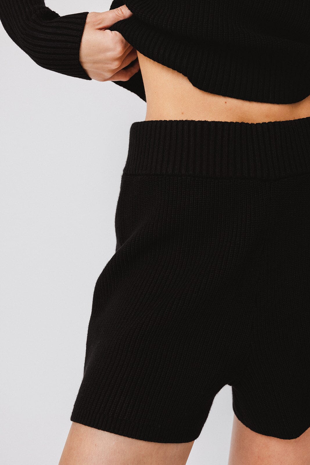 High Rise Sweater Shorts Short IVL April 