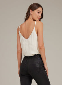 V-Neck Cami - Ivory White