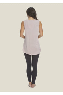 Womens | Sleeveless Modal V-Neck | Faded Rose