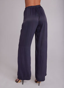 Easy Pleated Wide Leg Pant - Odyssey Grey