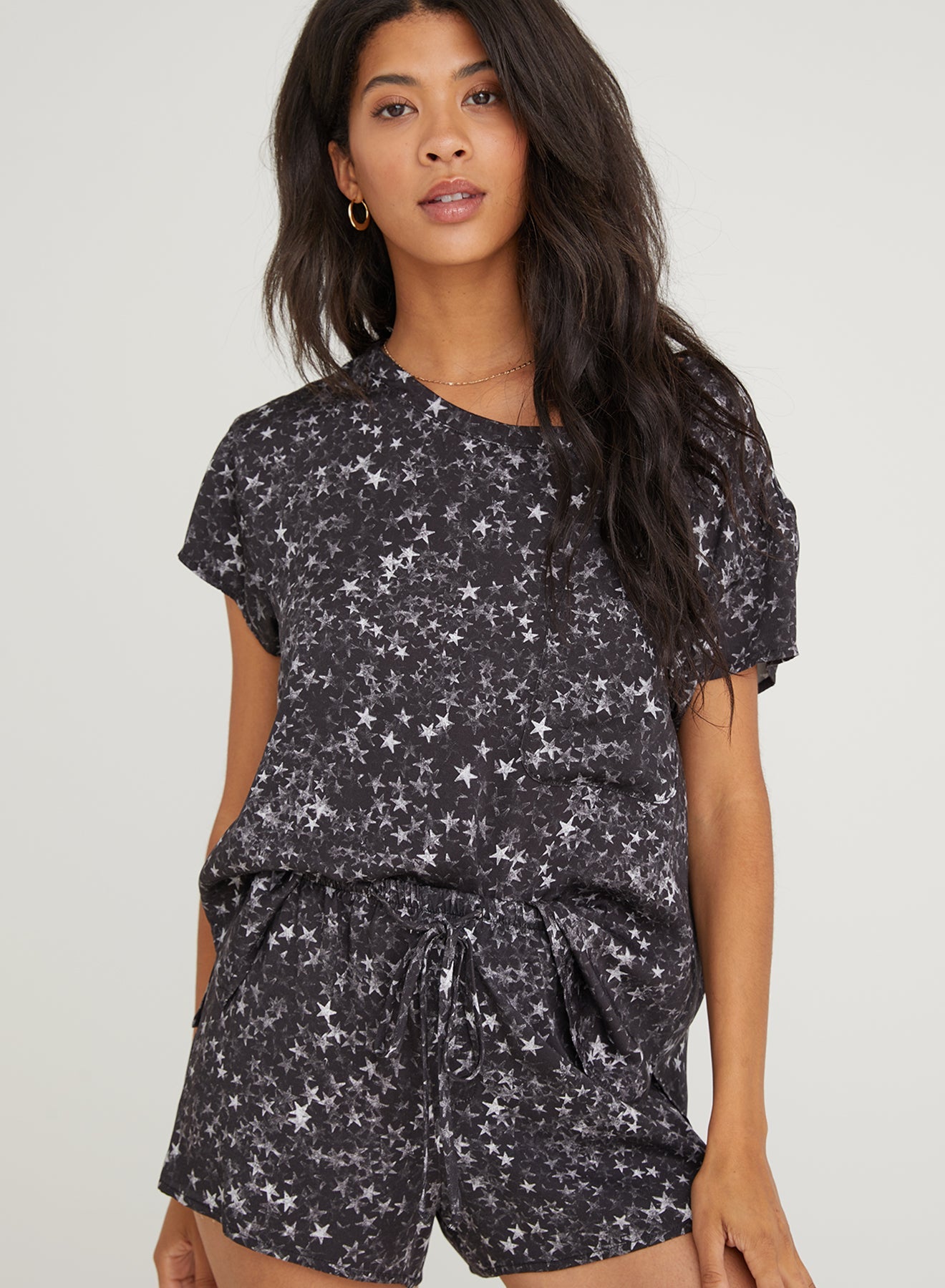 Flowy Short - Stardust Print