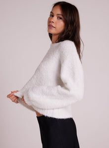 Long Sleeve Crew Sweater - Winter White