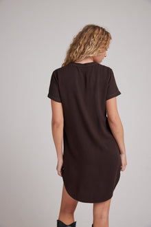 V Neck Dress - Quartz Brown