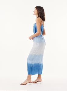 Cowl Neck Maxi Dress | Mykonos Stripe Dye