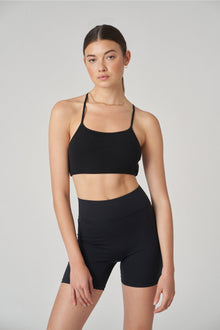 Wesley | Rivington Ribbed Bra | Black