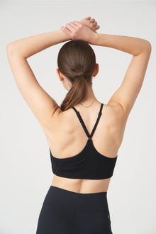 Wesley | Rivington Ribbed Bra | Black