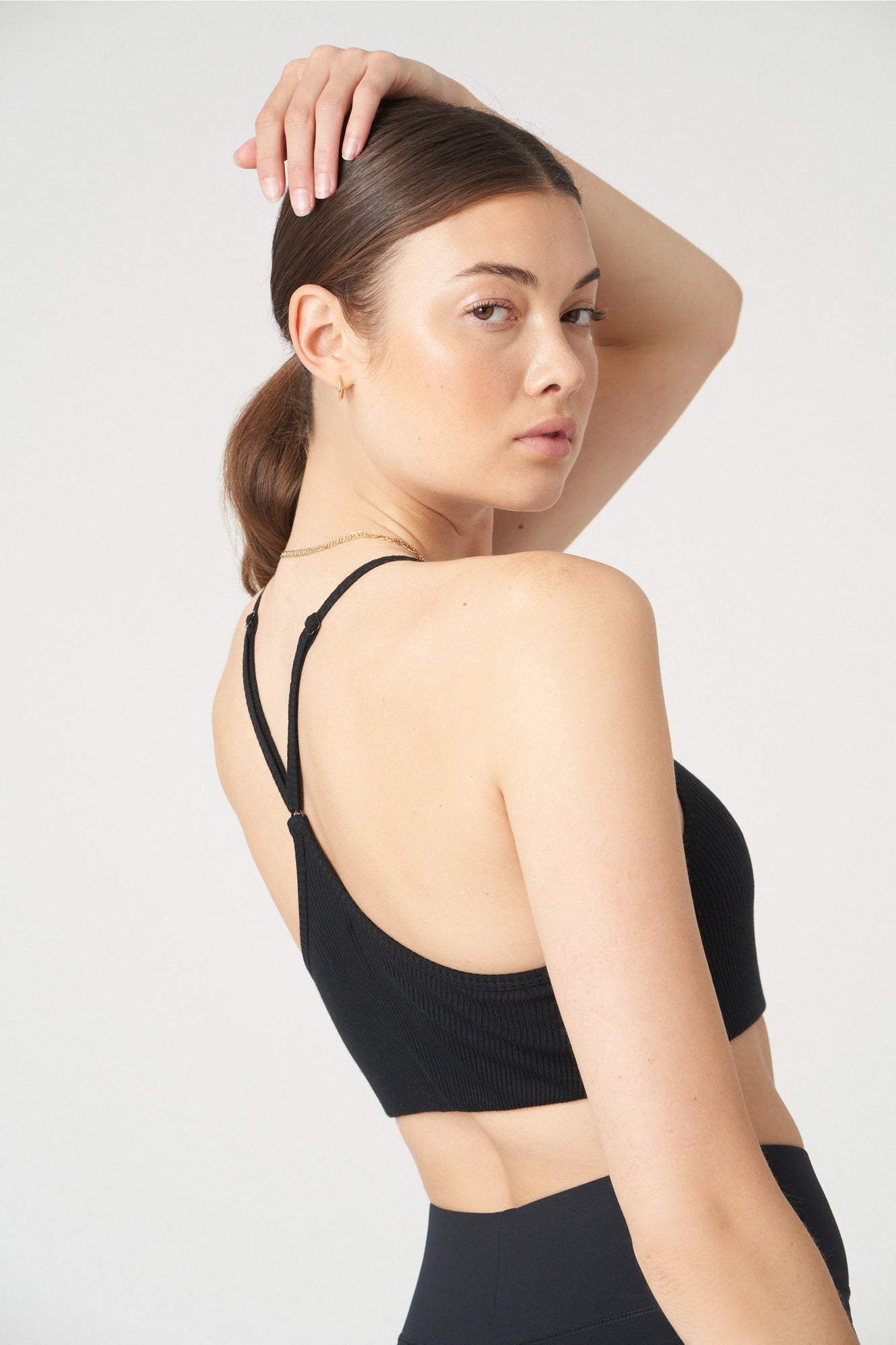 Wesley | Rivington Ribbed Bra | Black