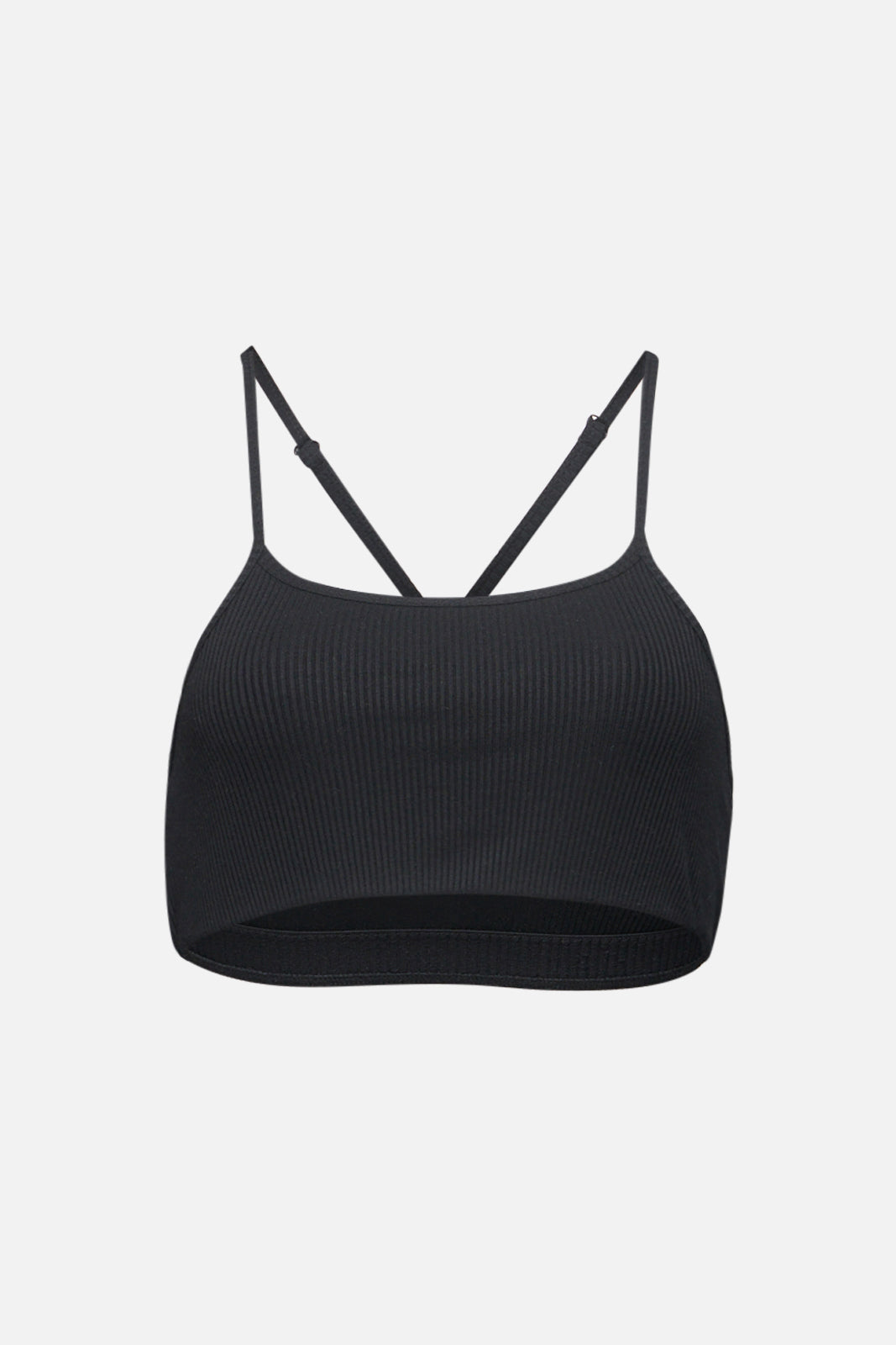 Wesley | Rivington Ribbed Bra | Black