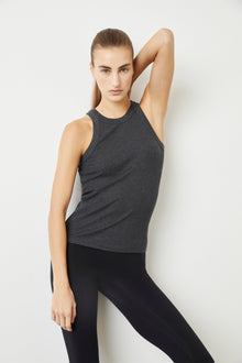 Wesley | Rivington Ribbed Tank | Charcoal Heather