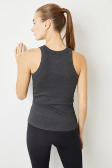 Wesley | Rivington Ribbed Tank | Charcoal Heather