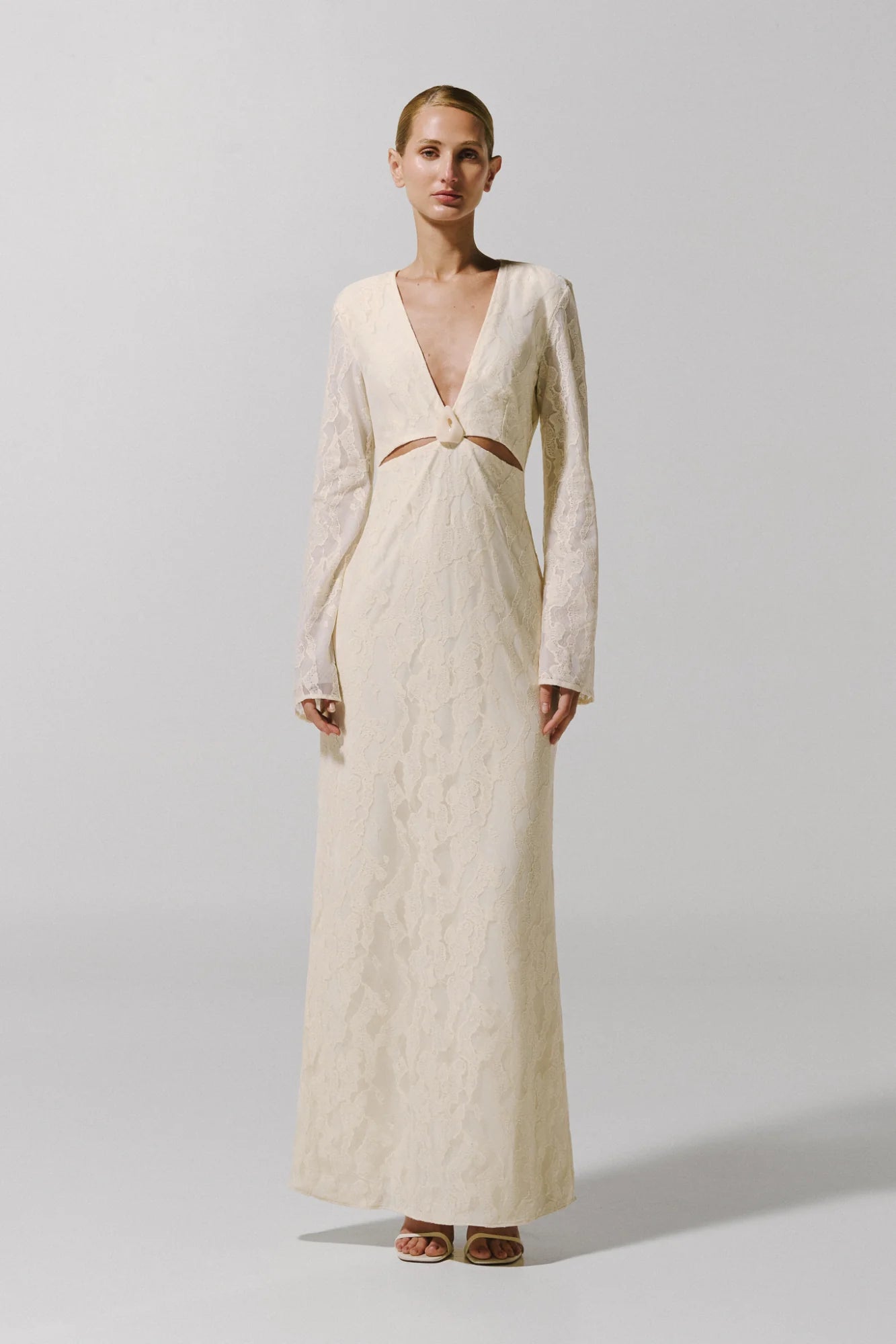 Manola Maxi Dress | Silver