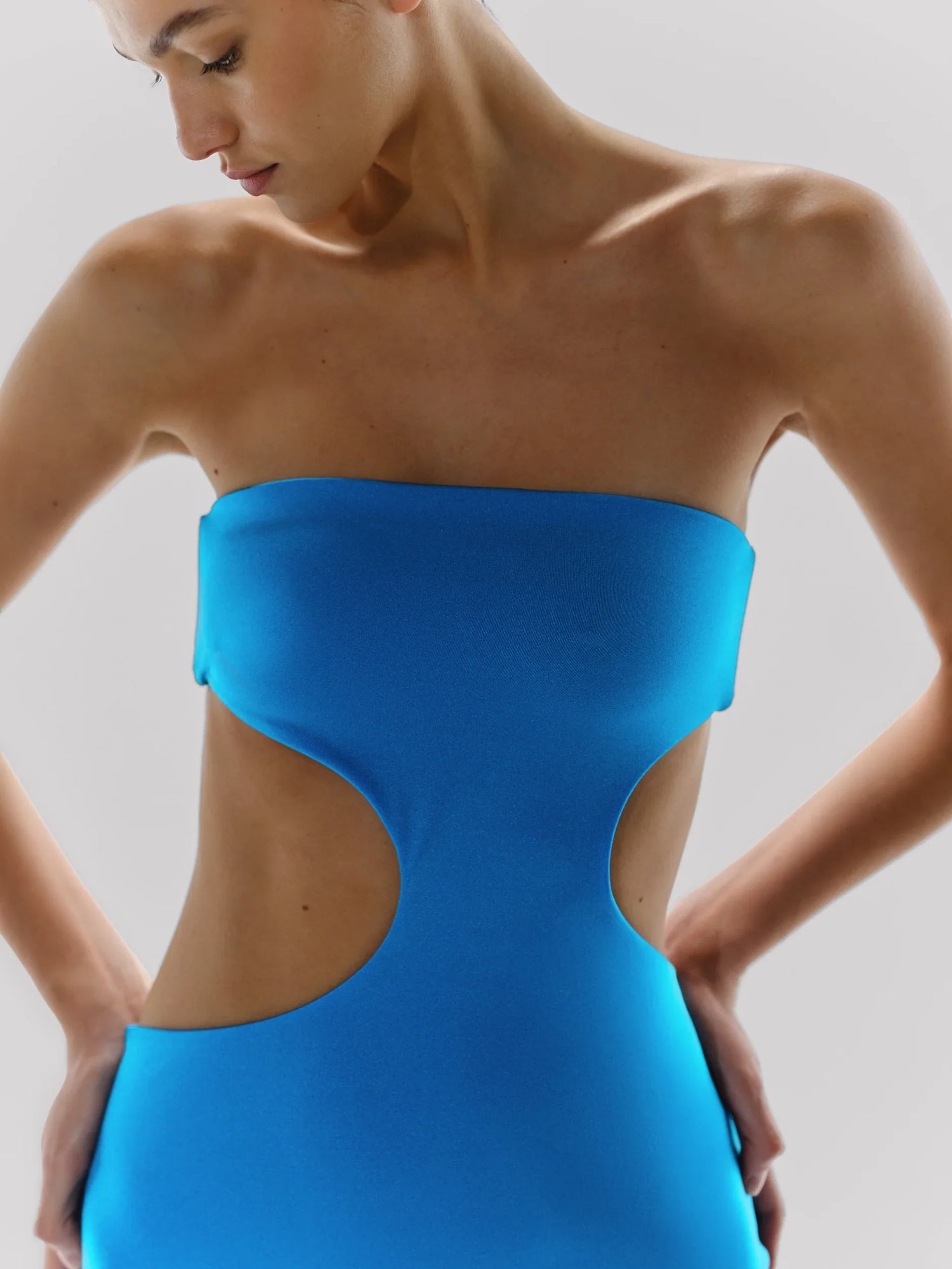 Mambo Asymmetric Mini Dress | Azulado