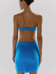 Mambo Asymmetric Mini Dress | Azulado