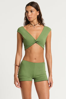 Hattie Crop | Martini/Black
