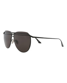 Balenciaga Aviator Metal Sunglasses | Black