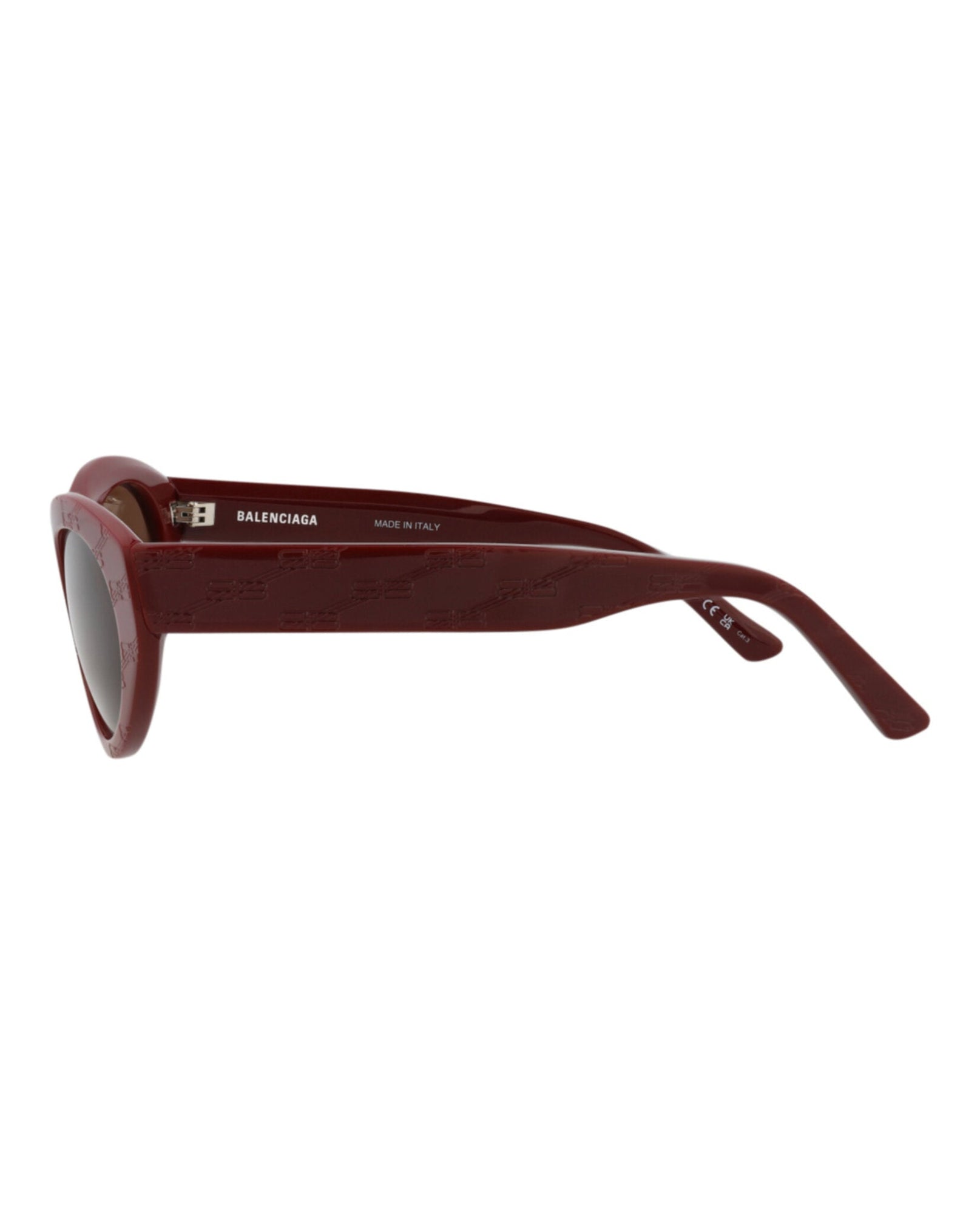 Balenciaga Cat Eye Acetate Sunglasses | Burgundy