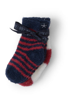 Baby | Cozychic Lite Heart Sock Set | Marine/Scarlet