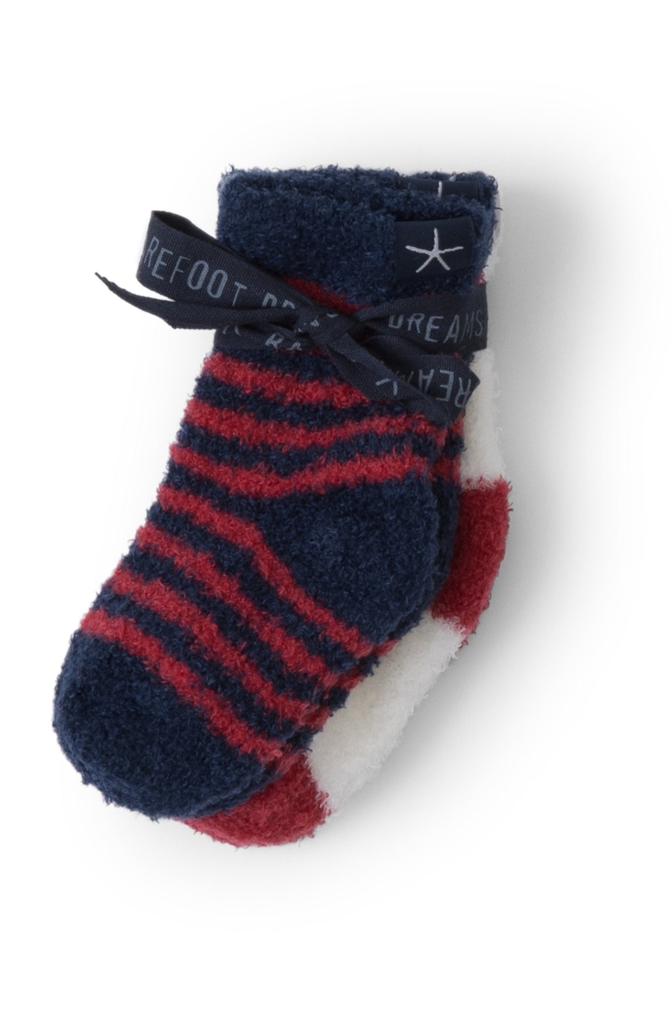 Baby | Cozychic Lite Heart Sock Set | Marine/Scarlet