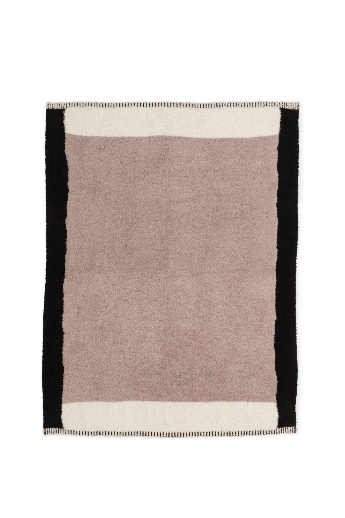 CozyChic Color Block Throw | Taupe Multi