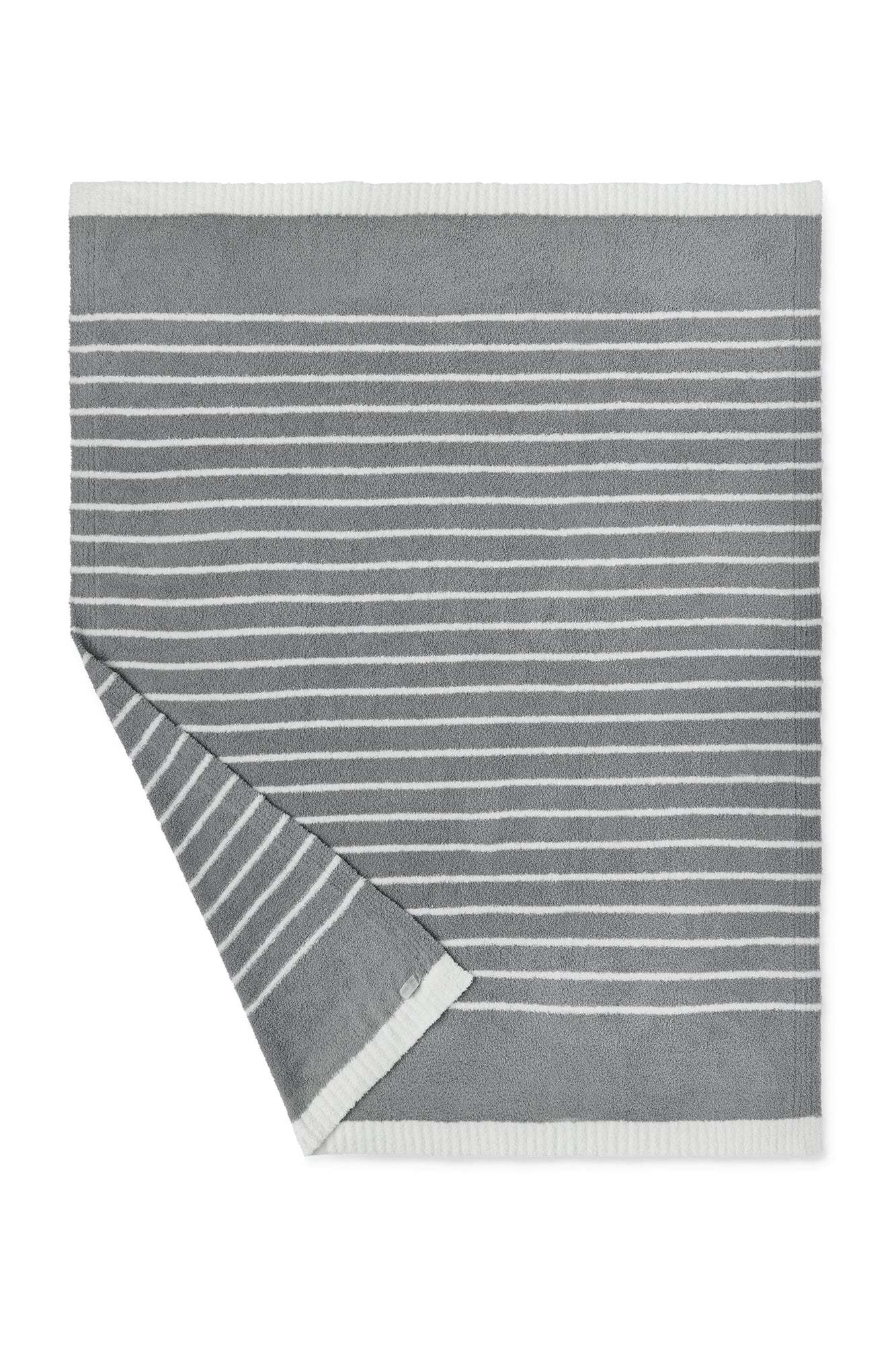 Cozychic Horizontal Stripe Blanket | Moonbeam/Pearl