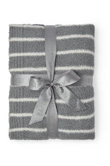 Cozychic Horizontal Stripe Blanket | Moonbeam/Pearl