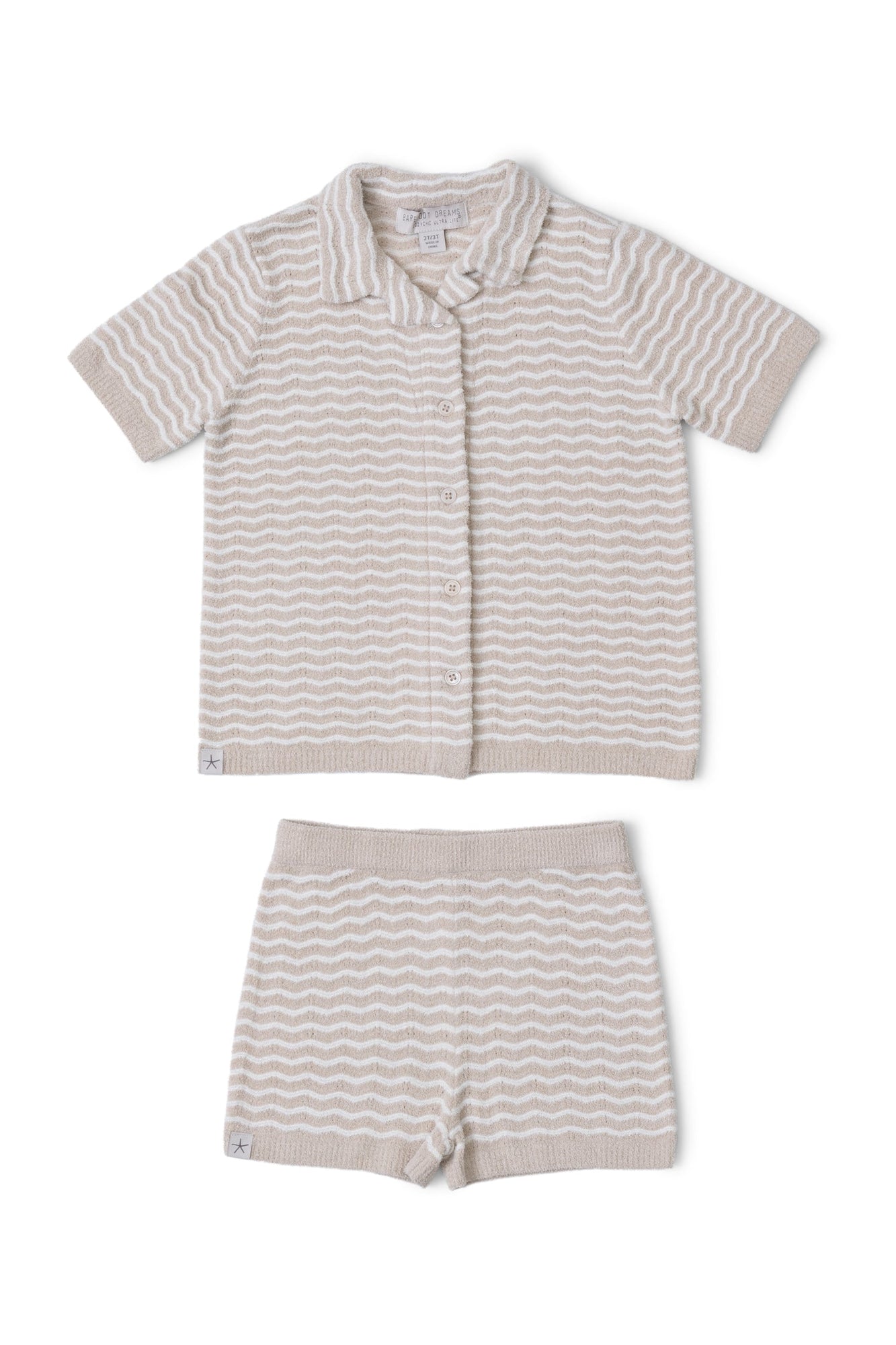 Toddlers | Cozychic Ultra Lite Wave Cabana Set | Stone/Pearl