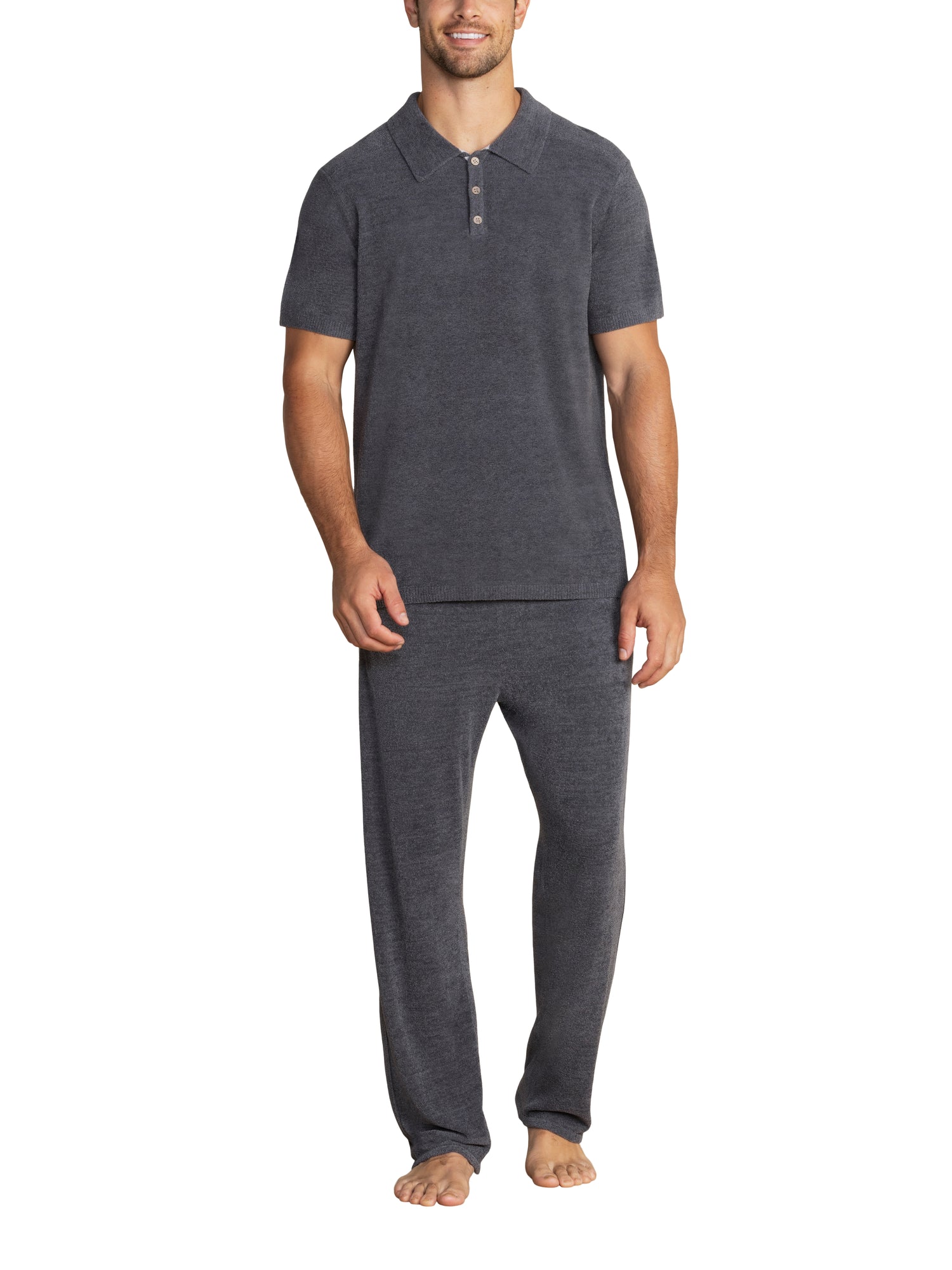 Mens | CozyChic Ultra Lite Short Sleeve Polo | Coal
