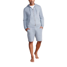 Malibu Collection Men's Pima Cotton Fleece Zip Hoodie | Dolphin Blue