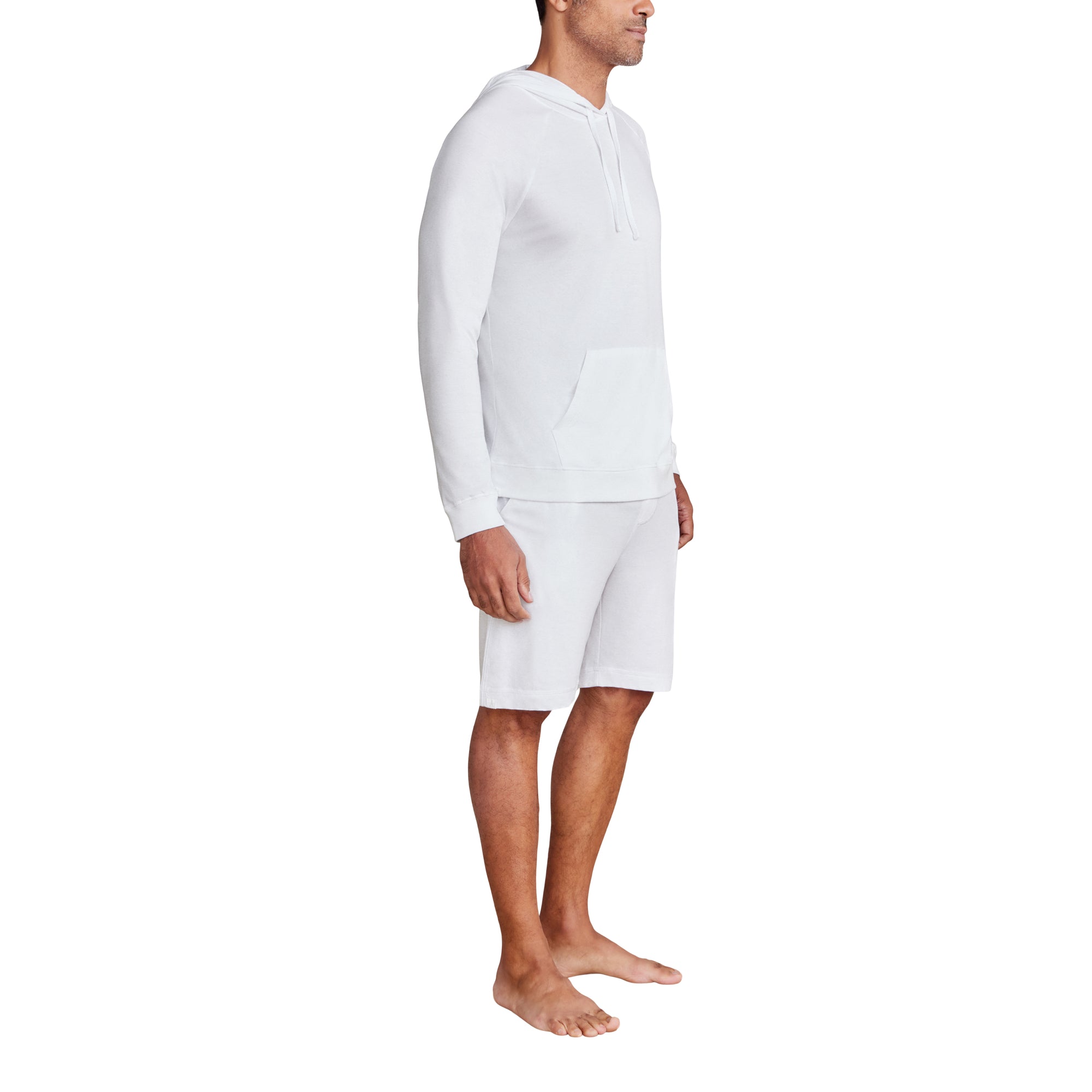 Malibu Collection Men's Pima Jersey Shorts | White