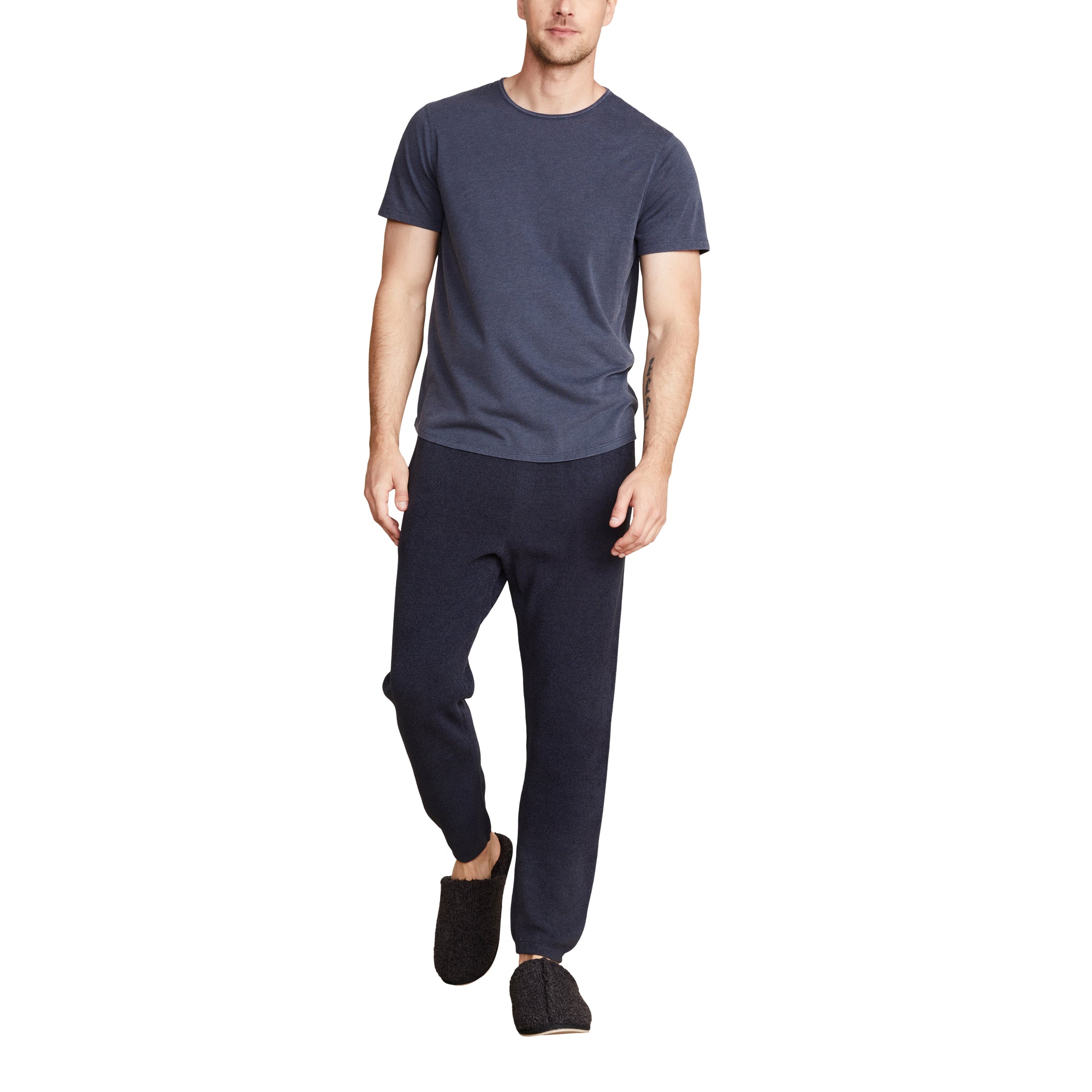 Malibu Collection Men's Triblend Pigment Washed Tee | Indigo