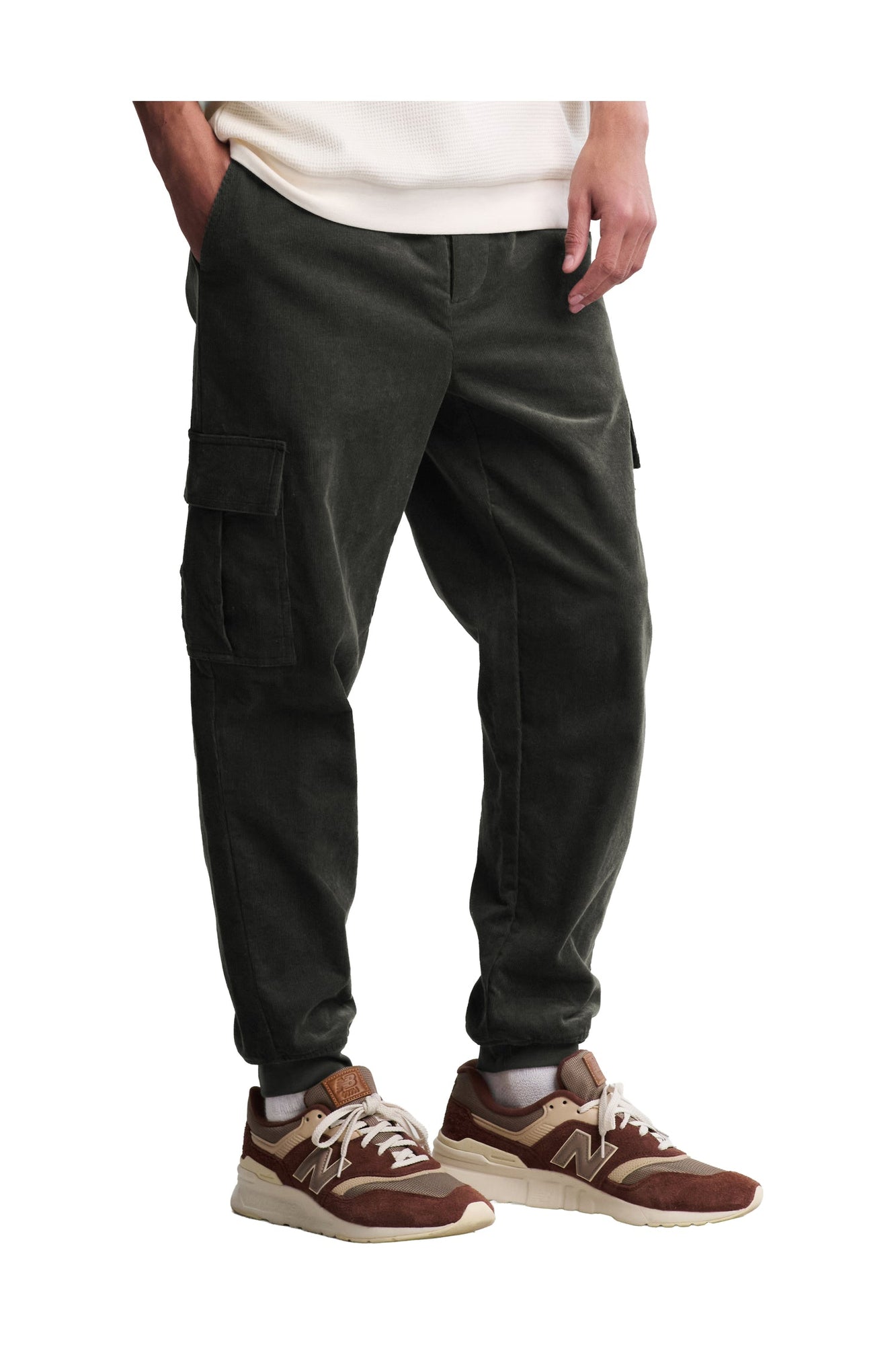 Mens | Malibu Collection Corduroy Jogger | Dark Moss