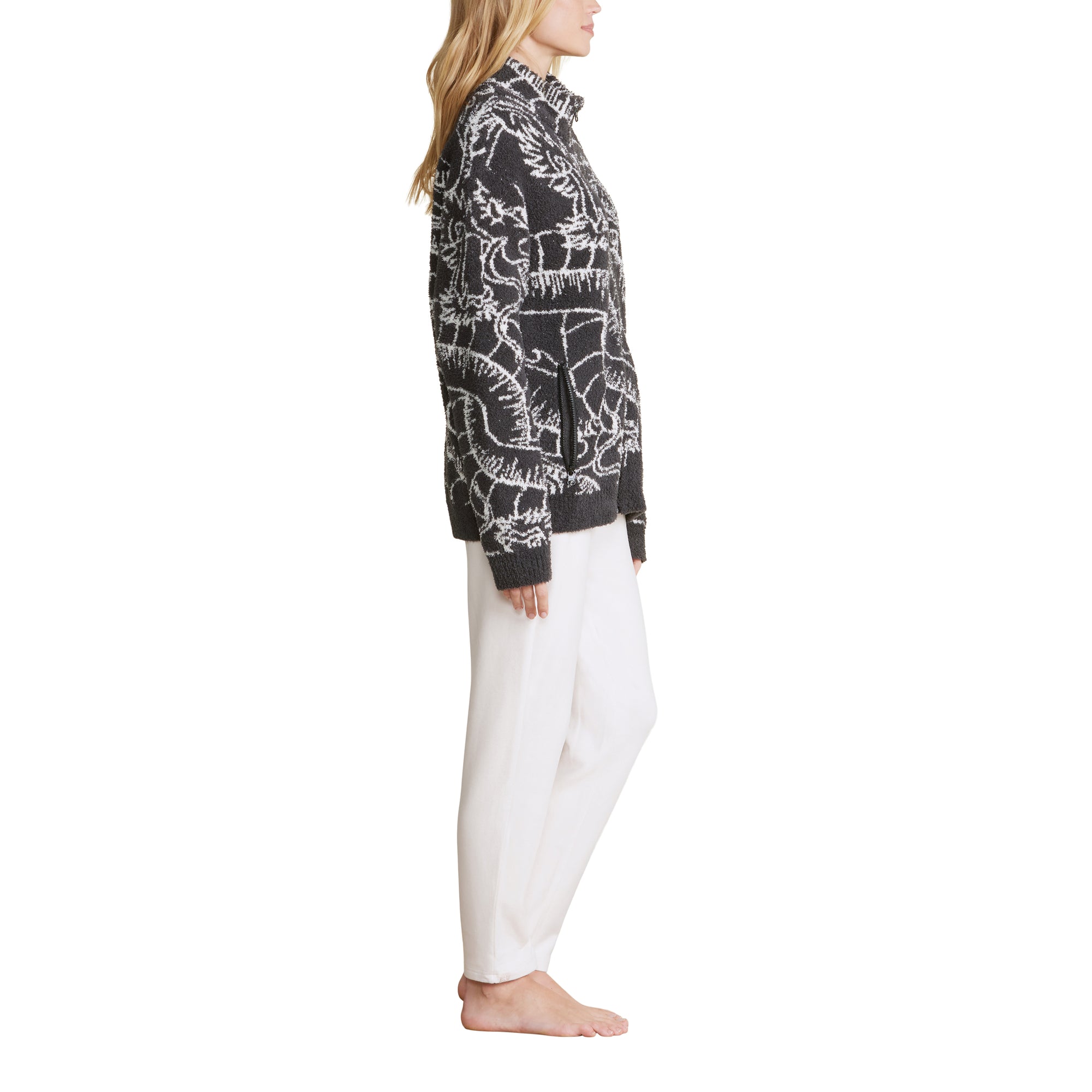 Cozychic Dragon Unisex Kanga Hoodie | Carbon/Cream