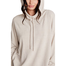 Cozychic Ultra Lite Funnel Neck Hooded Pullover | Bisque