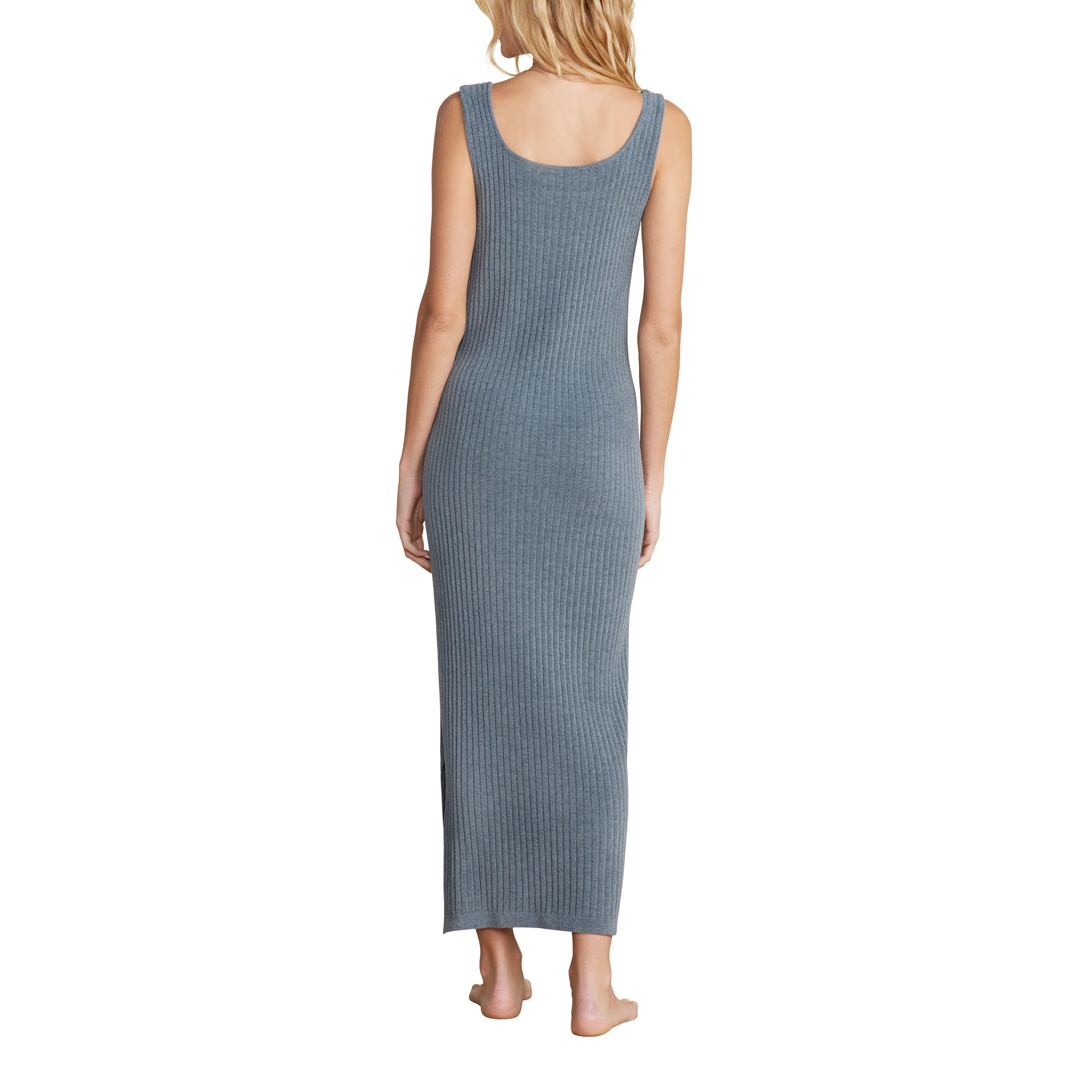 Cozychic Ultra Lite Ribbed Square Neck Dress | Blue Cove