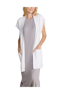 Womens | Cozychic Ultra Lite Waist Tie Vest | Sand Dune