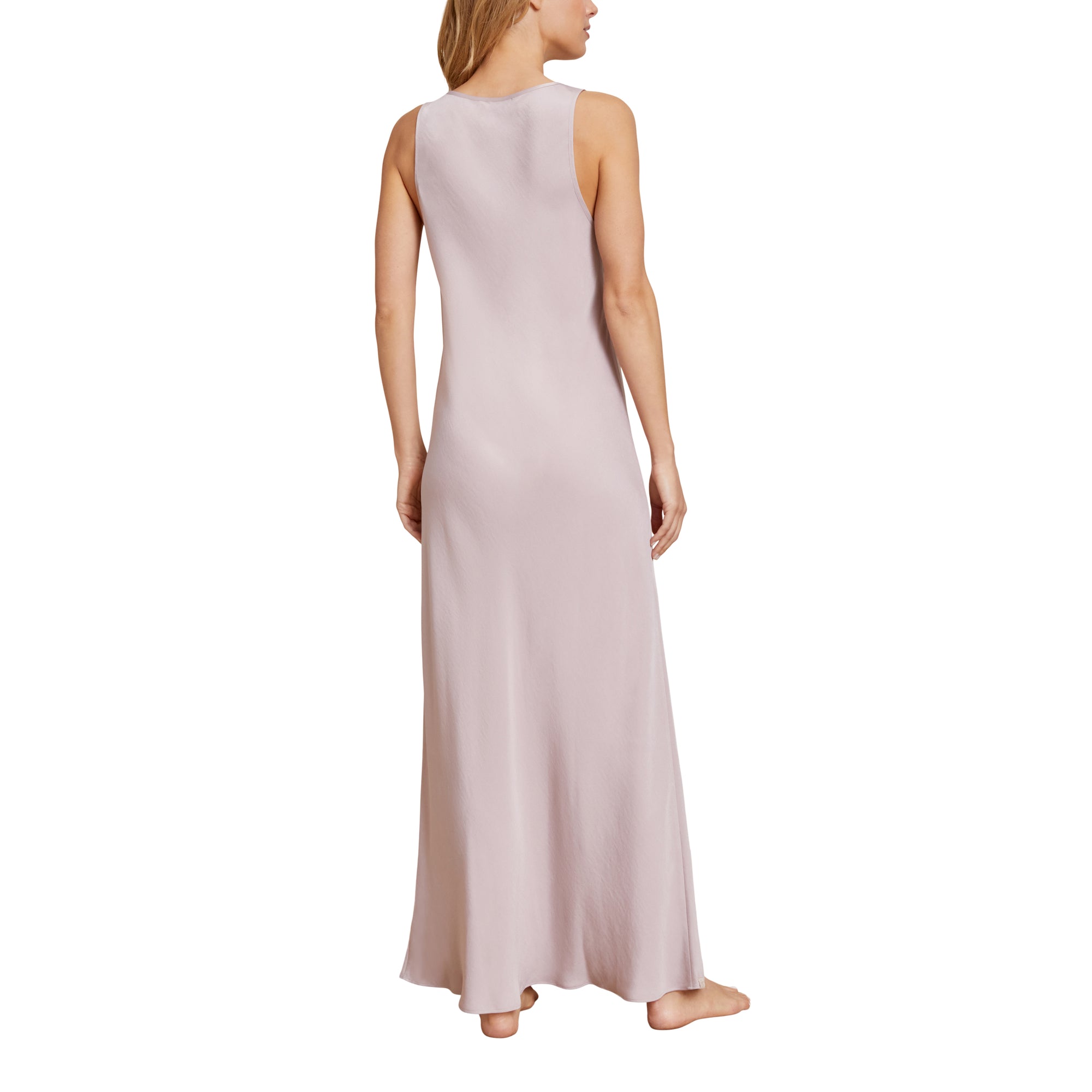 Washed Satin Long Tank Dress | Feather