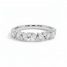0.50 CT Pear/Round Natural Diamond | Fashion Ring | Platinum | G Color | SI2 Clarity
