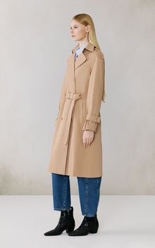 Becky-L Long Trench Coat | Teak