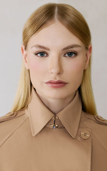 Becky-L Long Trench Coat | Teak